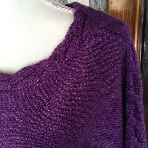 New York and company purple sweater size Medium - Picture 3 of 8
